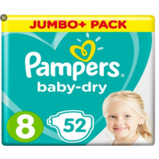 Pampers Baby Size 8 Belt 17kg+ 52 Pcs (UK)